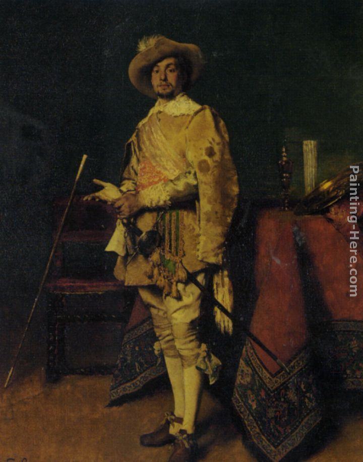 Ferdinand Roybet Dashiing Cavalier